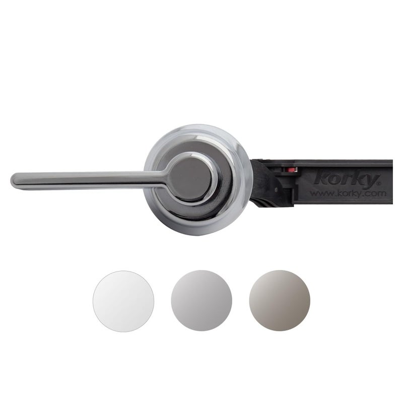 Korky 6050BP StrongARM Heavy Duty Handle and Lever, Classic Style, Chrome, 1 Piece - Image 1